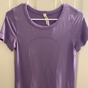 purple lululemon swiftly tech shirt